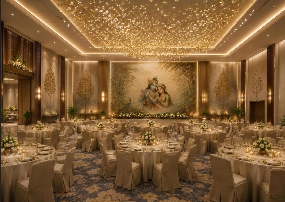 600-guest pillarless banquet hall
